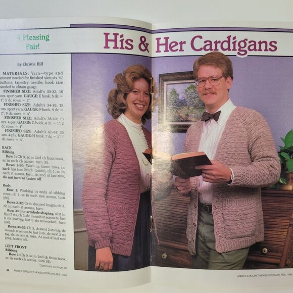 Annies Crochet Newsletter 1986 No 19 Baby Nursery Doll Dress Crafting Blanket - Picture 7 of 9